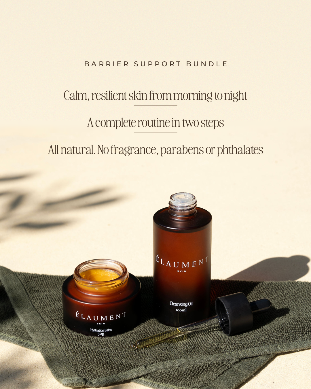 Barrier Support Bundle benefits - calm, resilient skin
