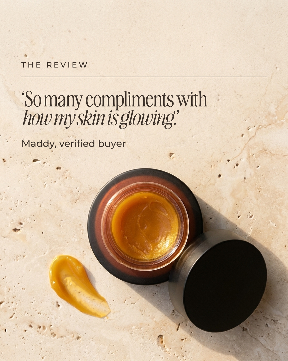 Hydration Balm customer review from Maddy