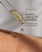 Cleansing Oil benefits: removes makeup, SPF and buildup
