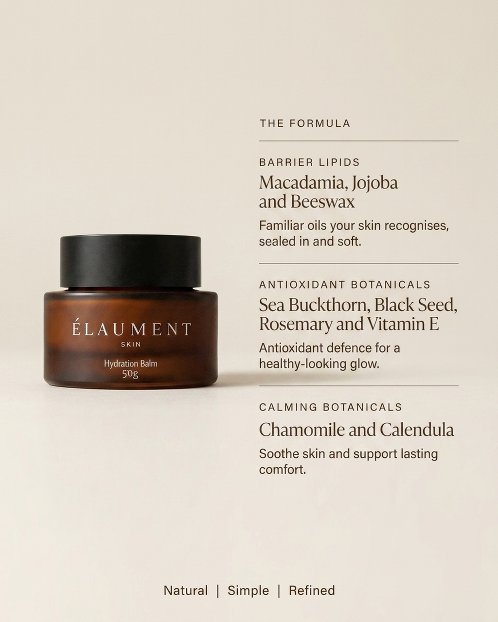 Hydration Balm ingredients